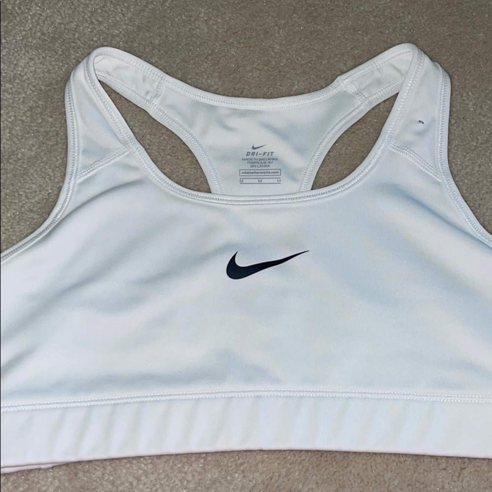 White Nike Sports Bra